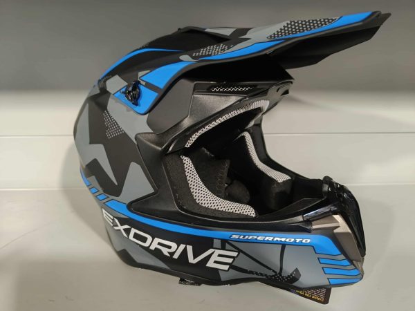 Felnőtt Cross bukósisak kék