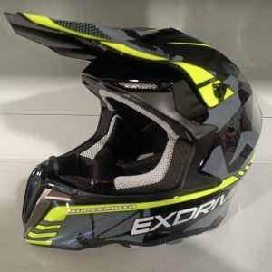 Felnőtt Cross bukósisak zöld neon