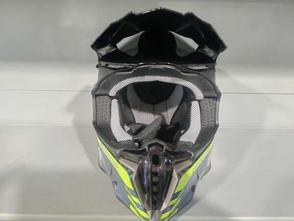 Felnőtt Cross bukósisak zöld neon